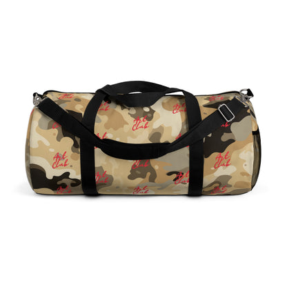 Art Club Desert Camo Red Logo Monogram Duffel Bag