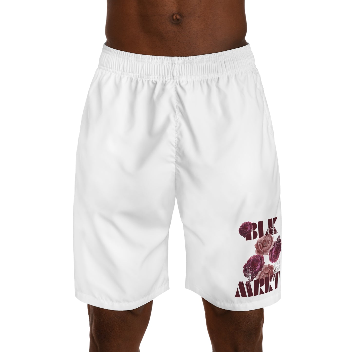 BLK MRKT Rose White Jogger Shorts