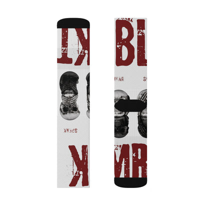 BLK MRKT  See No Evil Blanco Socks