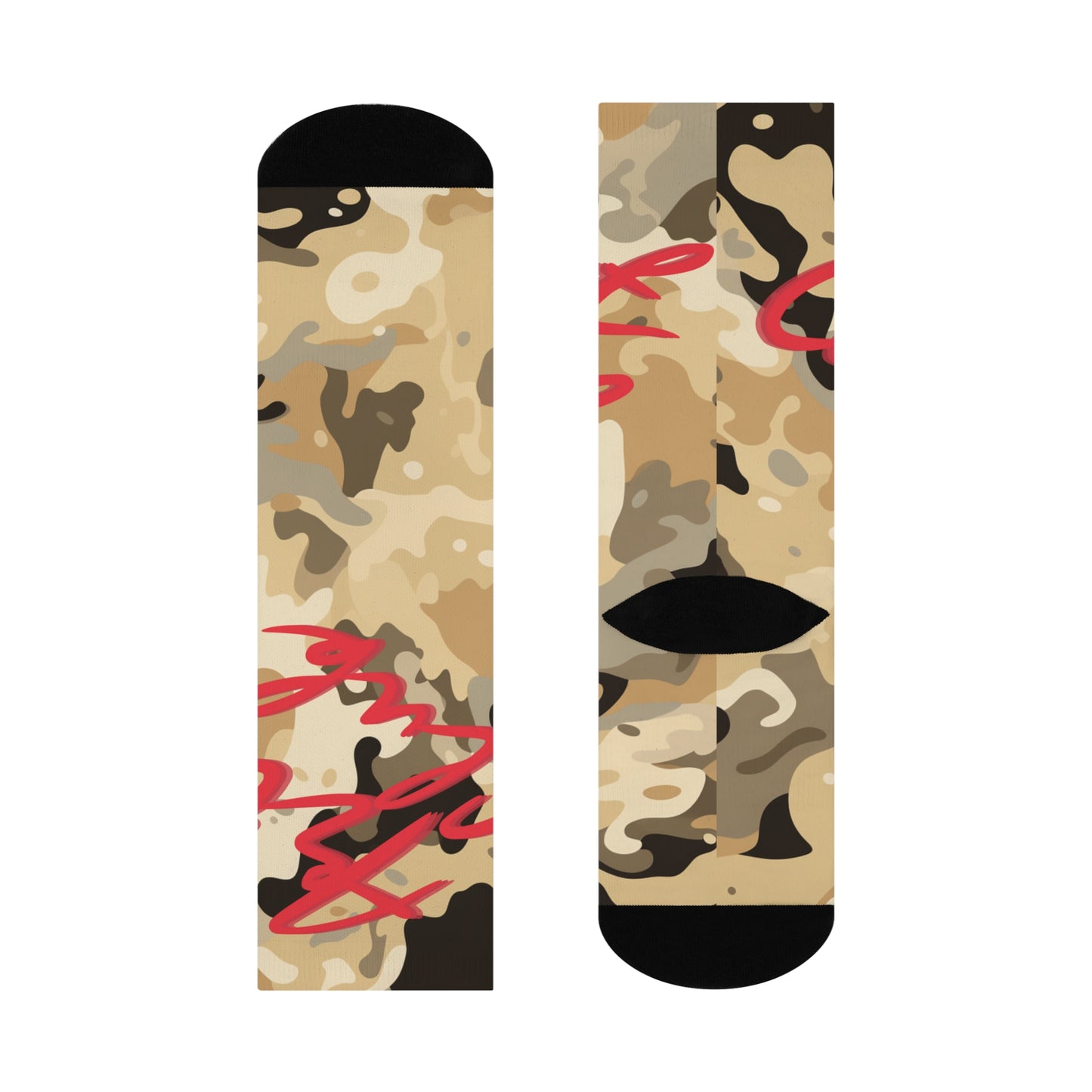 Art Club Desert Camo Red Socks