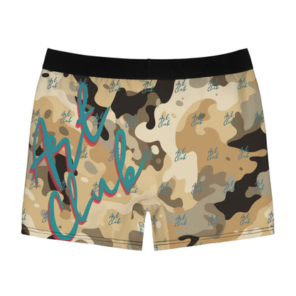 Art Club Desert Camo Teal Logo Boxer Briefs