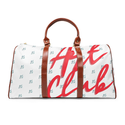 Art Club Monogram White Waterproof Travel Bag