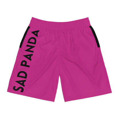 Sad Panda Pink Jogger Shorts