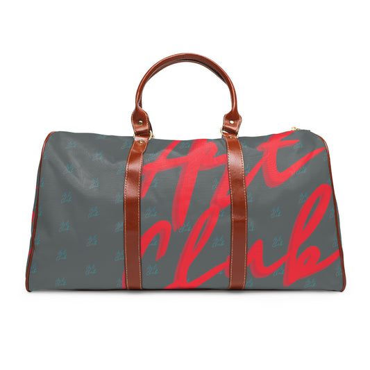 Art Club Monogram Gray Waterproof Travel Bag