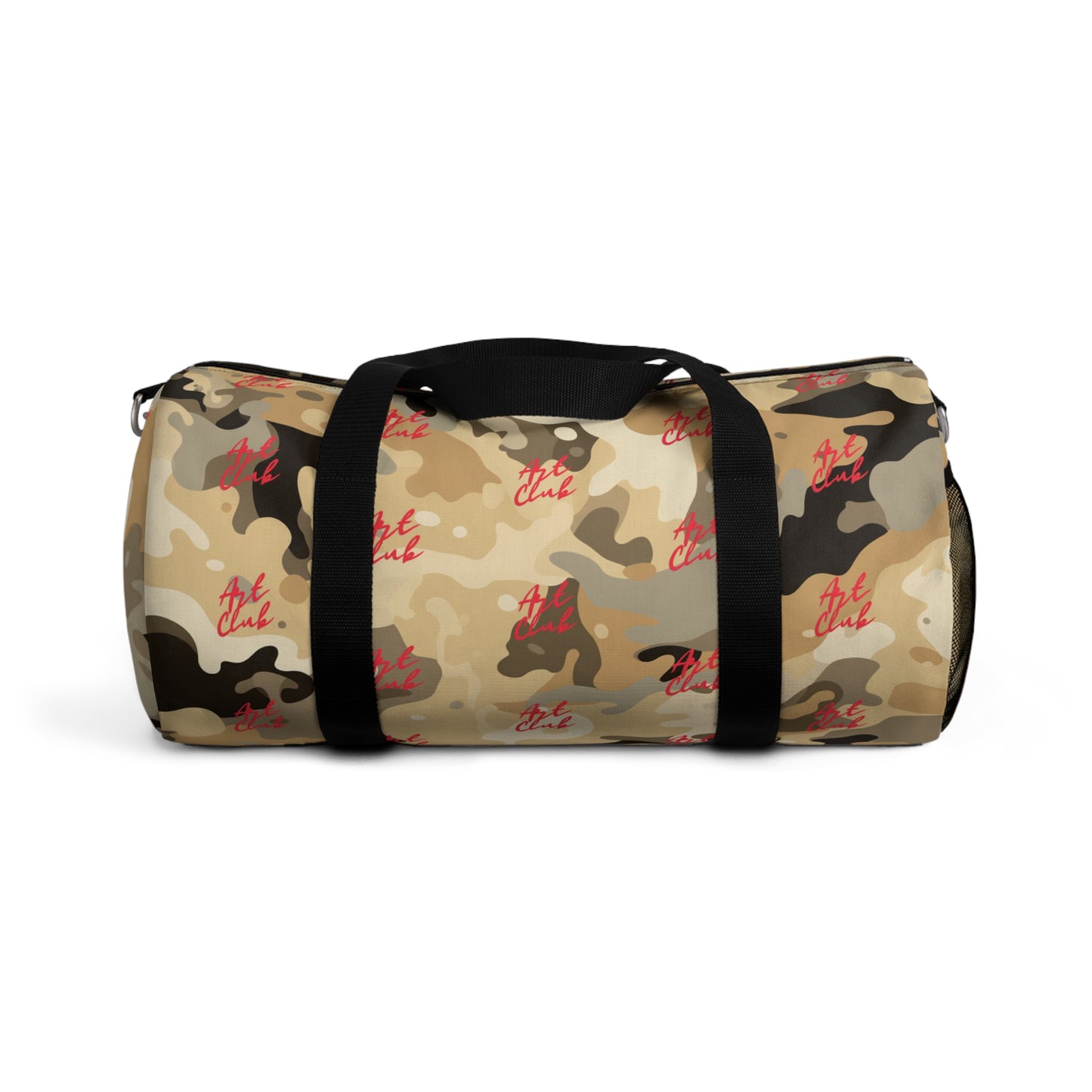 Art Club Desert Camo Red Logo Monogram Duffel Bag