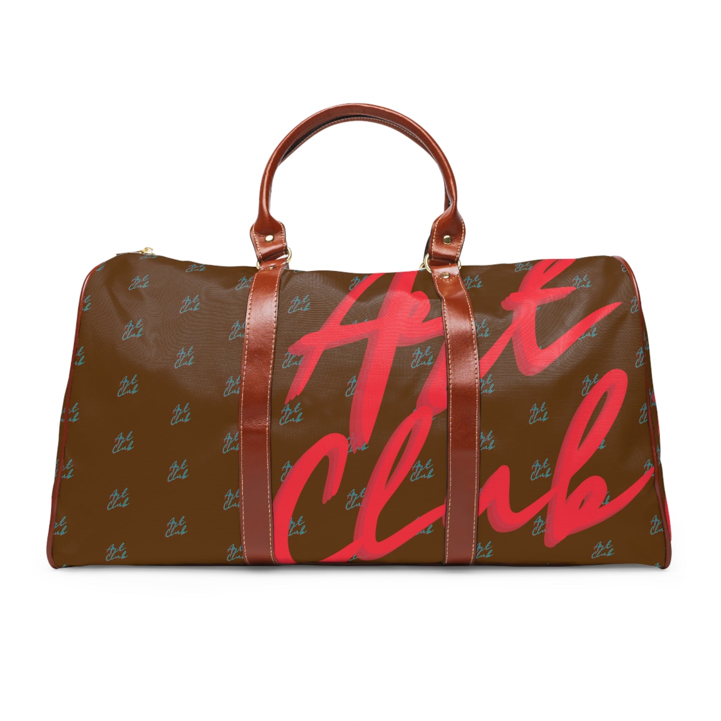 Art Club Monogram Brown Waterproof Travel Bag