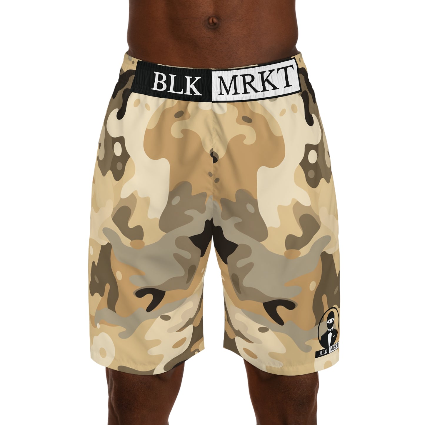 BLK MRKT Desert Camo Jogger Shorts