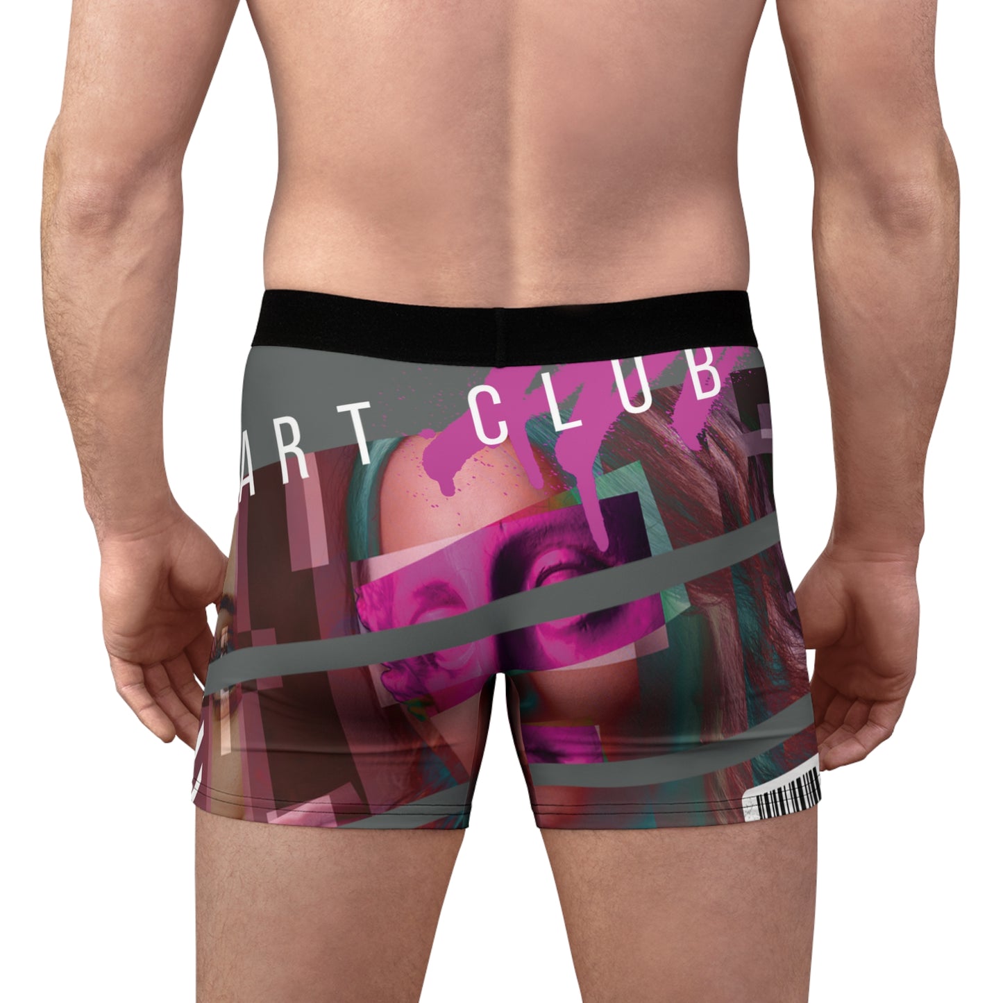 Art Club 3 Stripes Gray Boxer Briefs