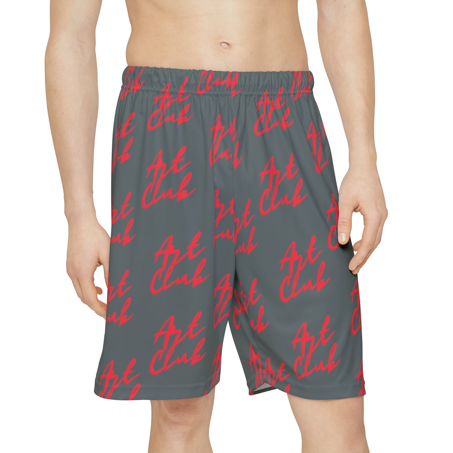 Art Club Red Logo Light Gray Shorts