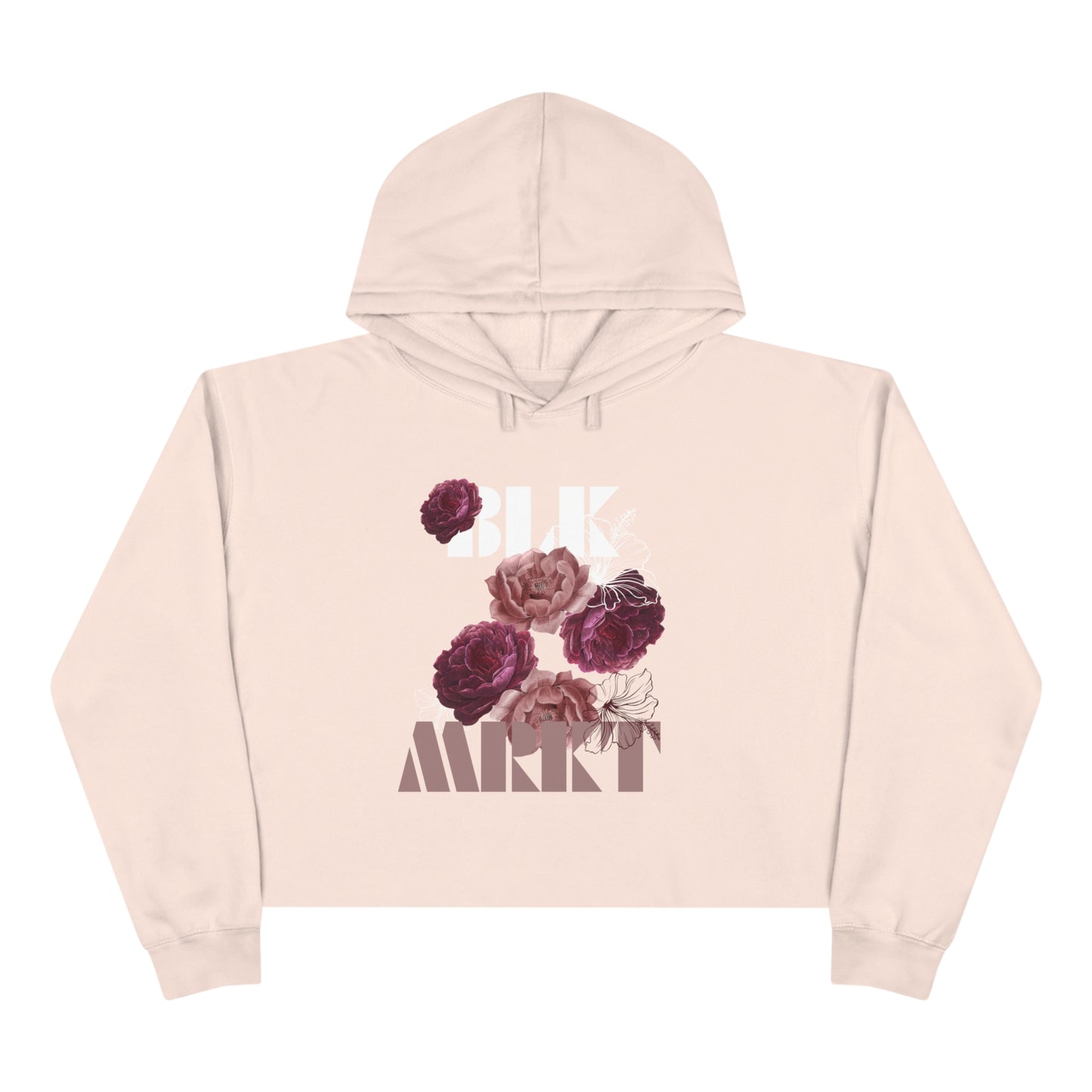 BLK MRKT Rose Crop Hoodie