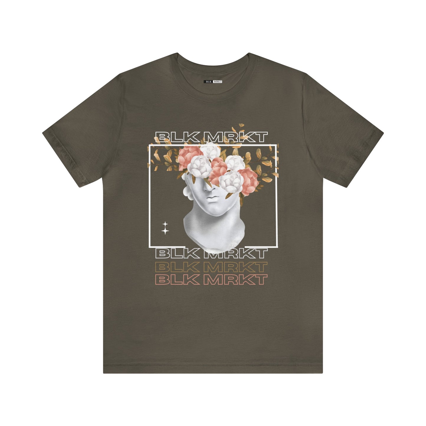 BLK MRKT Flower Face Tee