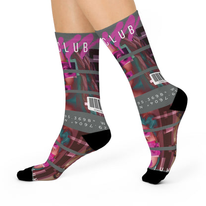 Art Club 3 Stripes Barcode Gray Socks