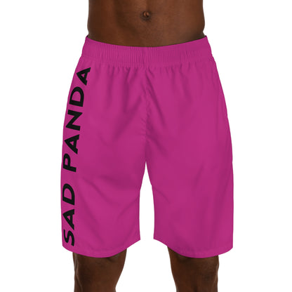 Sad Panda Pink Jogger Shorts