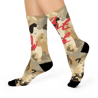 Art Club Desert Camo Red Socks