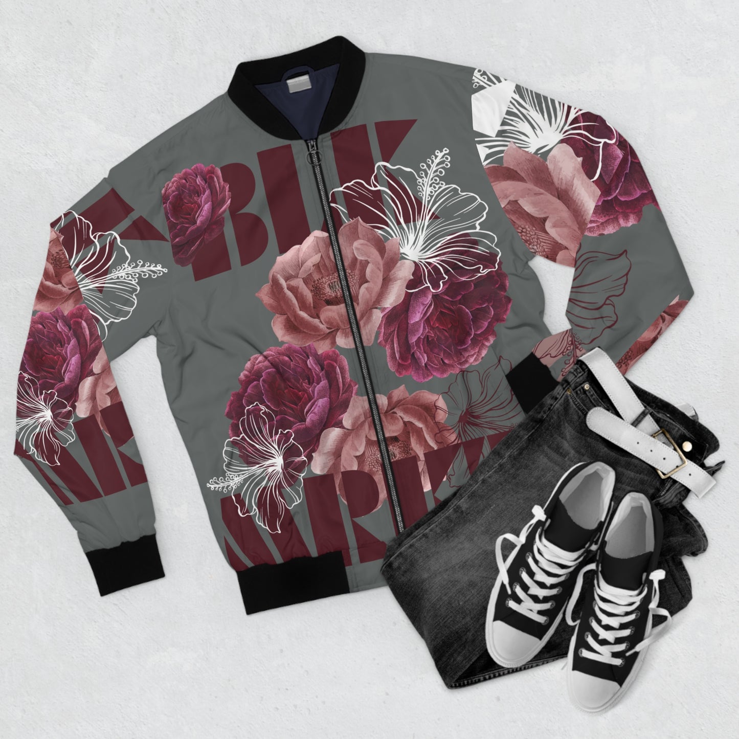 BLK MRKT Rose Bomber Jacket