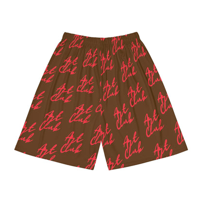 Art Club Red Logo Brown Shorts