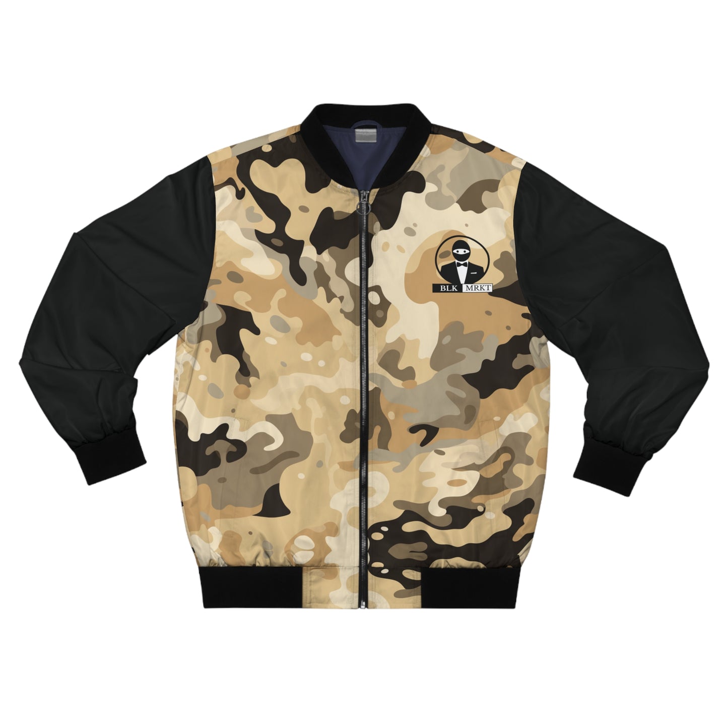 BLK MRKT Desert Camo Bomber Jacket