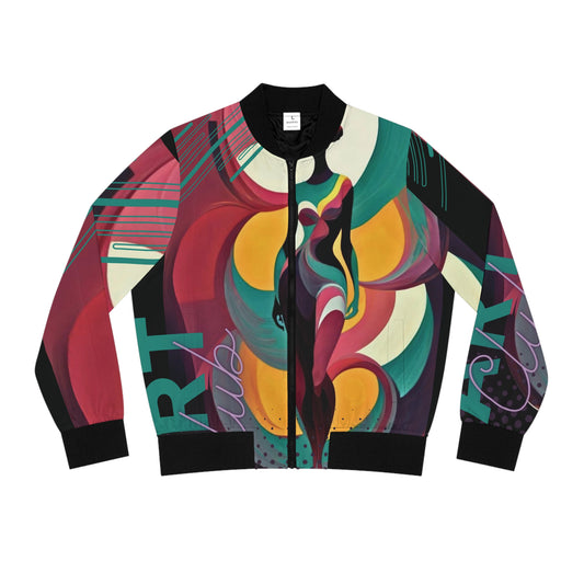 Art Club Jazz Lady Women's Bomber Jacket