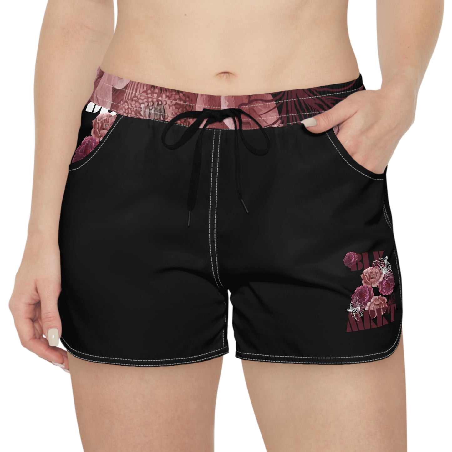 BLK MRKT Rose Black Women's Casual Shorts