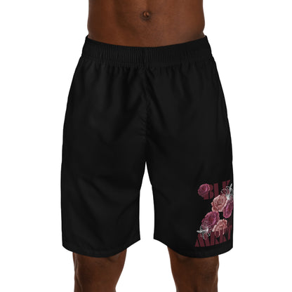 BLK MRKT Rose Black Jogger Shorts